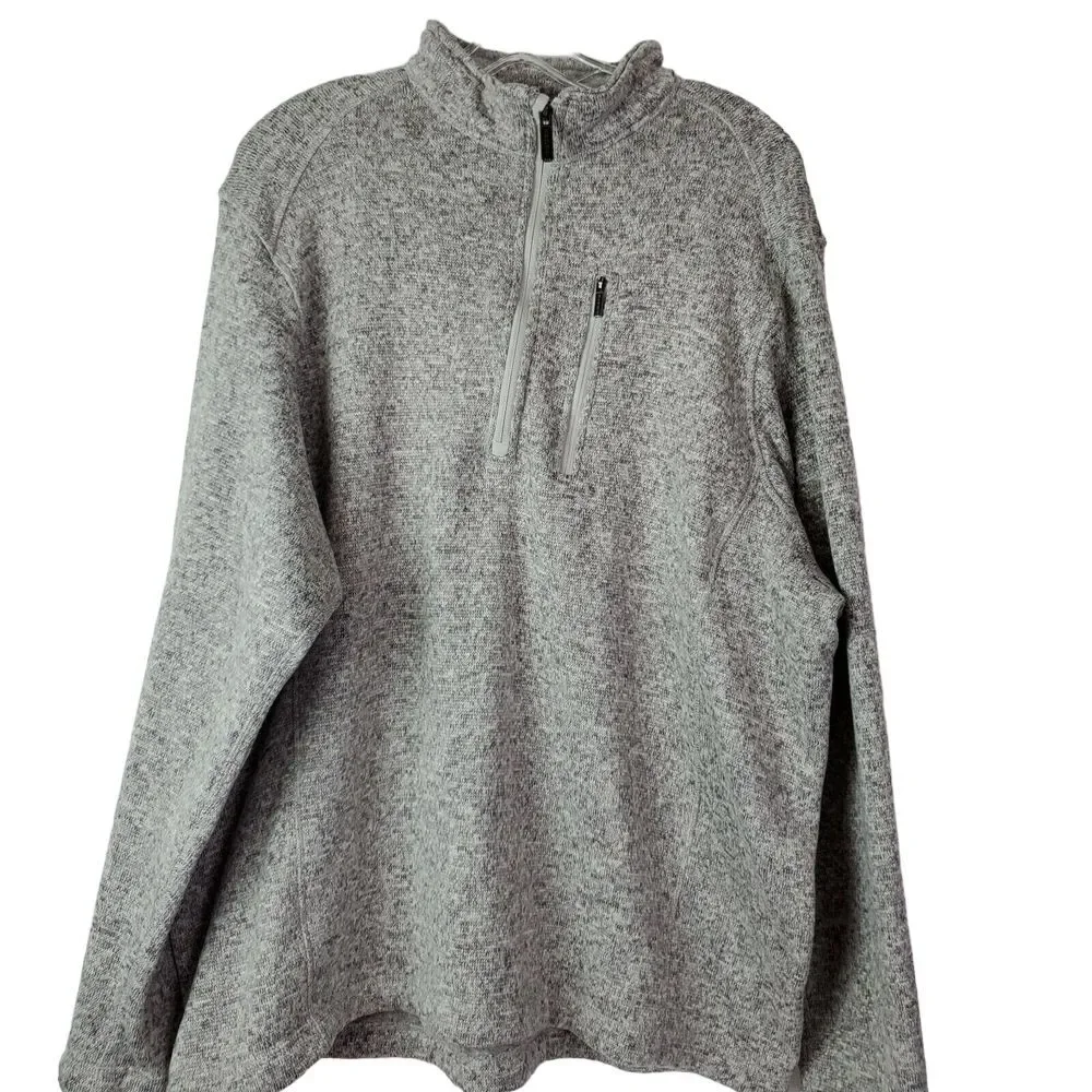 Woolrich Men's Gray Fleece Pullover Sweater Size XXL‎ Cotton